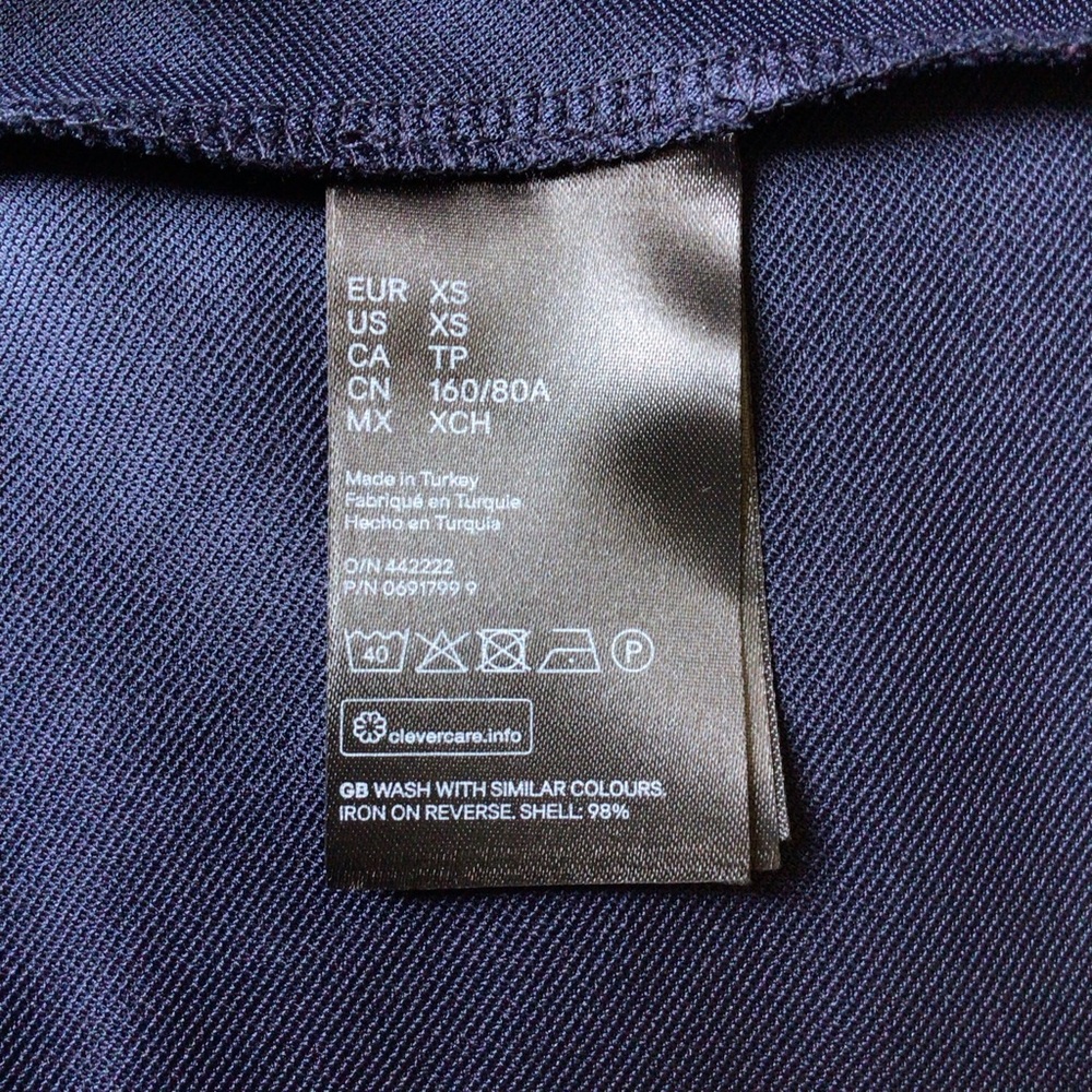 H&M Navy Blue Fit & Flare Dress - Picture 4 of 4